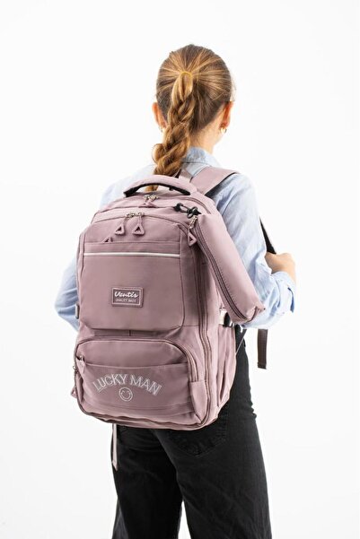 Baginn Ventis Unisex Set School Bag with Pen Holder 2-Piece High School Middl...