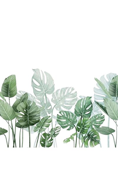 OEM Sticker perete, autocolant, model plante verzi, 90x30cm