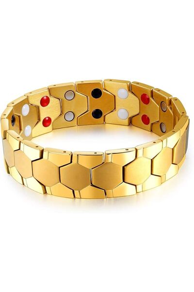 GENERAL Marsky Men's Health Care Bracelet Titanium Steel Magnetic Bracelet wi...