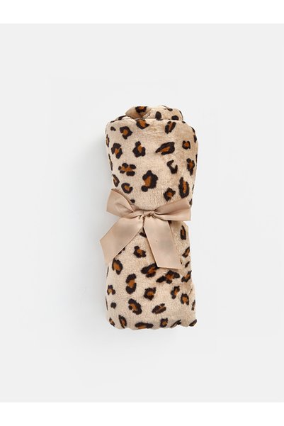LC Waikiki Lcw Home Leopard Patterned Tv Blanket X150 cm