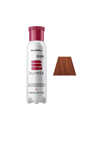 GOLDWELL ELUMEN vopsea de păr de lungă durată, fără oxidanți # BK@6 200 ml