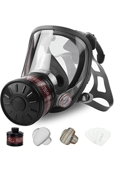 FFCAN Full Face Gas Mask, Gas Masks Survival Nuclear and Chemical with 40mm A...