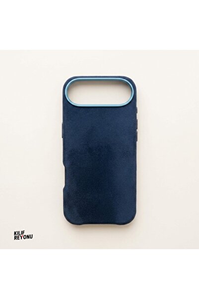iPhone 17 Air MagSafe Uyumlu Premium Alcantara Dokulu Kılıf