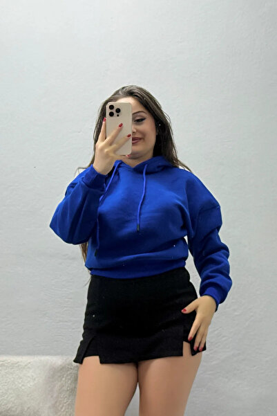 BELENDİR سترة نسائية قصيرة بقلنسوة مكونة من 3 خيوط