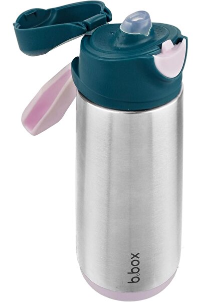 b.box Bebox Insulated Sports Water Bottle with Drinking Spout, 500ml, Pink (S...
