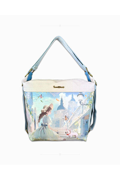 Sweet Candy Women's Synthetic Handbag-Backpack with Doll, Adjustable Strap an...