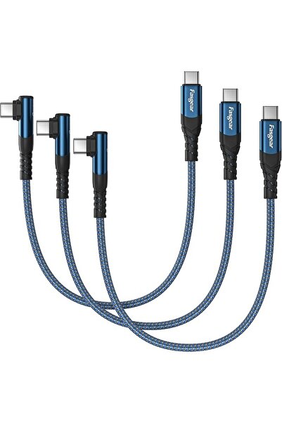 GENERAL كابل من فاسجير بطول 300 مليمتر نوع USB-C إلى USB-C متوافق مع اللابتوب...
