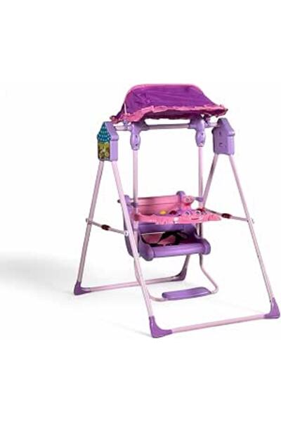 Golden Star Foldable Children's Swing with Canopy and Toys, Frog-style Baby S...
