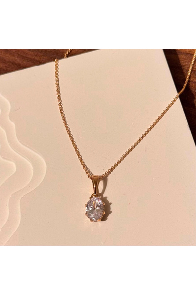 F&I FLORAL İSTANBUL Rose Gold Stone Necklace