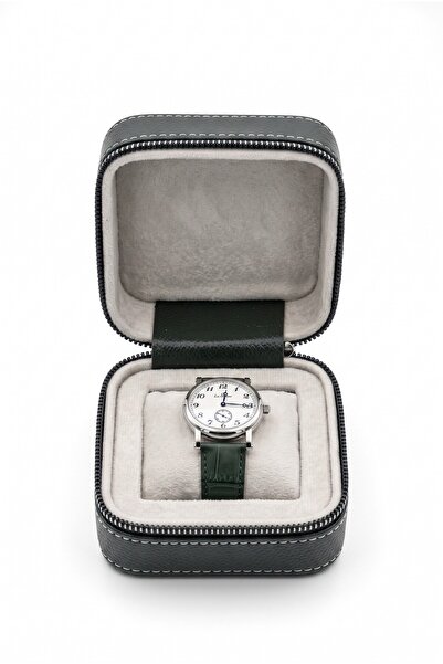 Moda fiesta Single Watch Box Zippered Watch Storage Box 11X11X5 cm