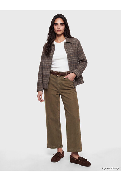 LC Waikiki Belted Wideleg Women's Jean Trousers