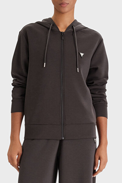 Guess Olympe Regular Fit Hooded Zippered Women's Sweat V4Yq06Kcay2 Sweat V4Yq...