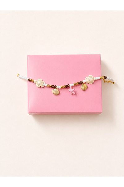 Gizemindünyası Starfish Anklet with Seashells