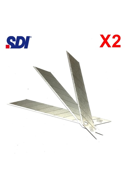 MEKs Sdi 1361 Steel Utility Knife Blade Falçata Tip Replacement 9mm 30 Degree...