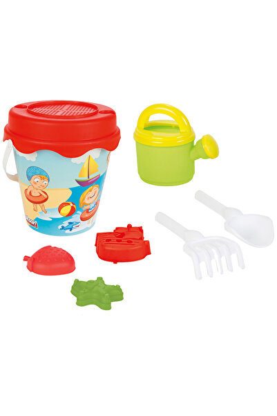 PİLSAN Set jucarii nisip Sweety Bucket cu 8 piese