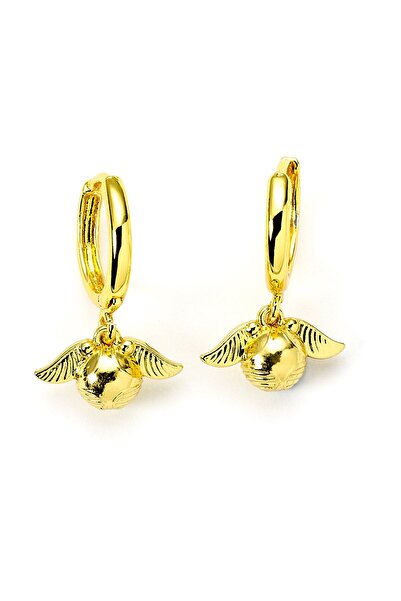 Carat Shop Harry Potter – Golden Snitch Gold Tone Huggy Earrings (WE3D0004)