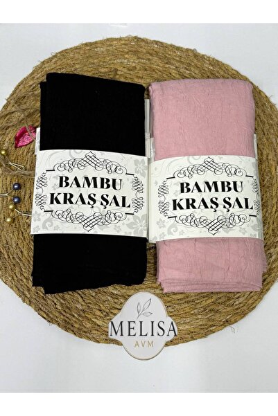 MELİSA AVM 2 Adet Bambu Kraş Şal kenarı dikişle
