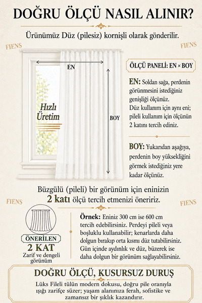 FİENS Siyah Lüks Keten File Tül Perde - Pilesiz, Düz Dikim Kornişli - Ütü İstemez Ağır Gamajlı Kedi Dostu