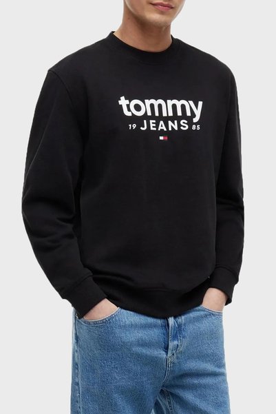Tommy Jeans Pamuklu Regular Fit Bisiklet Yaka Sweat Erkek SWEAT DM0DM23392 BDS