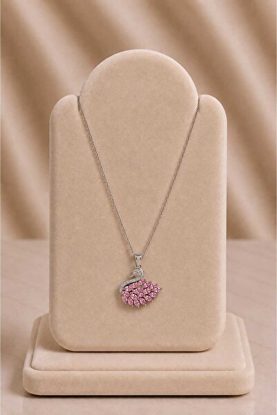 mdm style Silver Color Steel Necklace with Stone and Winged Bird Figure