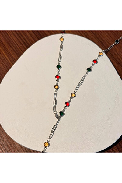 F&I FLORAL İSTANBUL Round Y Colorful Necklace