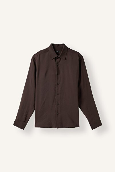 DeFacto Regular Fit Polo Collar Modal Long Sleeve Shirt H5254Ax26Au