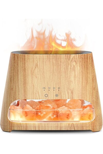SALKING Salceng 2-in-1 Aroma Diffuser and Pakistani White Salt, Flame Effect ...