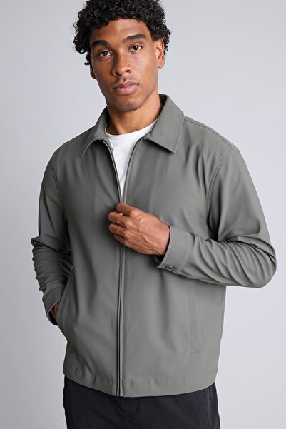 DeFacto Water Repellent Windproof Slim Fit Zippered Coat G0977Ax26Au