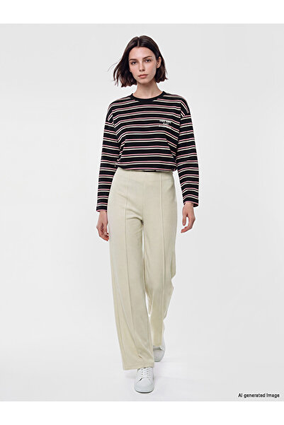 LC Waikiki Lcw Modest Beige High Waist Soft Touch Women's Sweatpants