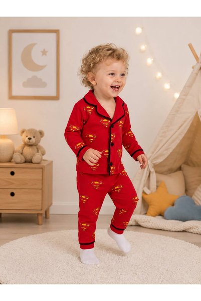derin baby 100% Cotton Long Sleeve Buttoned Cute Patterned Soft Textured Bott...