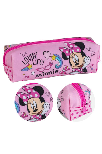 MINNIE Penar scolar tip tub Mouse, roz, 19x6x6 cm