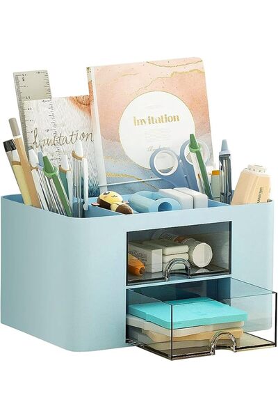 COMFYROOM Comfyroom Modern Design Blue Color Abs Plastic Compact Transparent ...