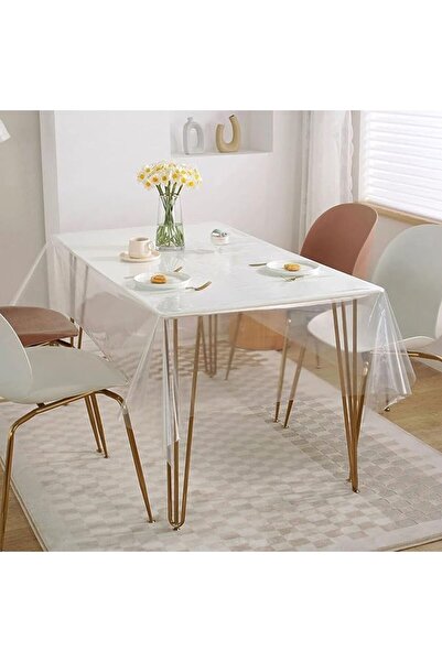 GENERAL 100% Waterproof Oil-Proof Transparent Pvc Tablecloth, Wipeable Table ...