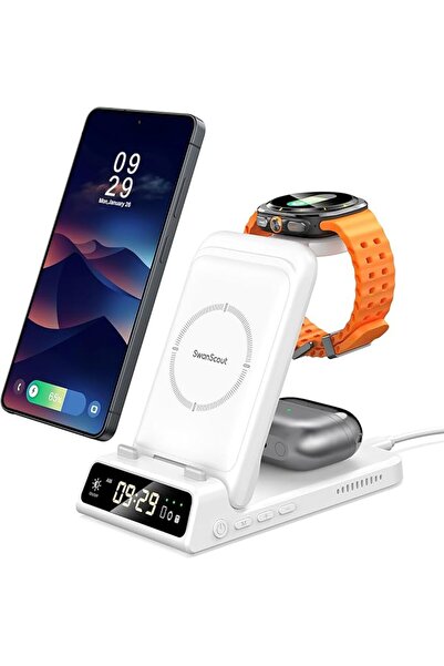 SwanScout شاحن من سوان سكاوت بتقنية USB، متوافق مع ساعات سامسونج وهواتف جالاك...