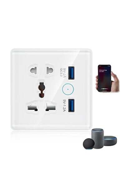 Generic Universal Smart Wall Outlet, WiFi Smart Touch Wall Socket,Wall Outlet...