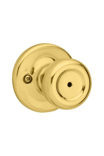 Generic Kwikset 93001-876 Kwikset Mobile Home Bed & Bath Knob in Polished Brass