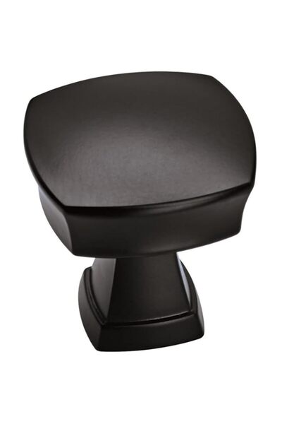 Generic Amerock | Cabinet Knob | Matte Black | 1-1/4 inch (32 mm) Length | St...