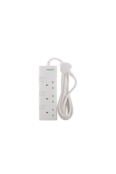 Generic Terminator 3-way UK power extension socket with individual switches, ...