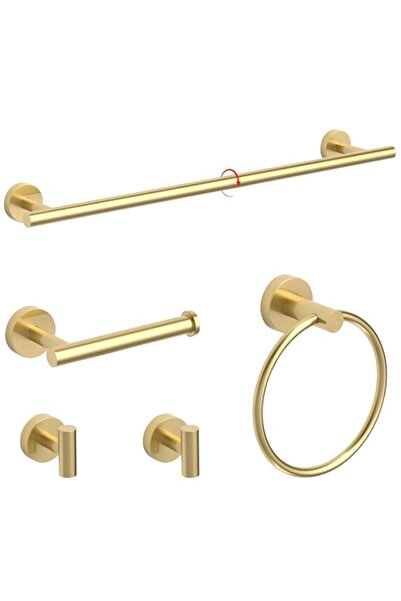Generic sunzone Bathroom Towel Rack,Toilet Paper Holder Accessory,Gold | 5-Pi...