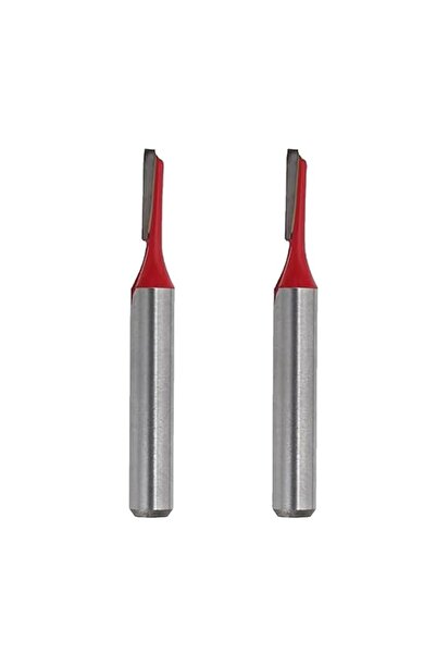 Generic 2pcs Router Bit 1/4" Shank 1/8" Cutting Dia Single Straight Flute Car...