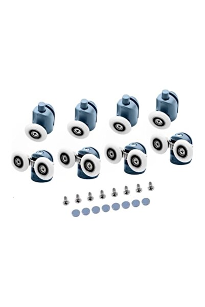 Generic THE WHITE SHOP 8 Pcs Shower Door Rollers Replacement, 25 Mm Twin Show...