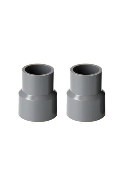 Generic 2 Pack PVC Pipe Fitting Straight Coupling Adapter, Socket Pipe Fittin...