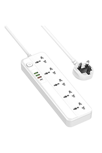 Generic Universal Travel Power Strip with USB-C PD 20W & QC 18W, 5 Outlets (U...