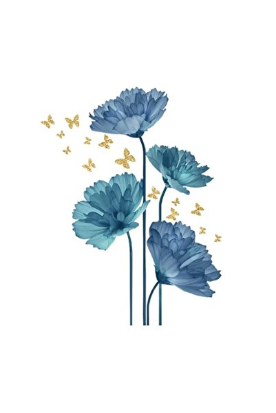 Generic 3D Flower Wall Stickers 2-Sheet, DIY Removable Waterproof Wall Decal,...
