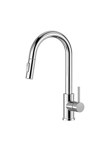 Generic Tohlar Chrome Kitchen Faucets with Pull Down Sprayer, Single Handle K...