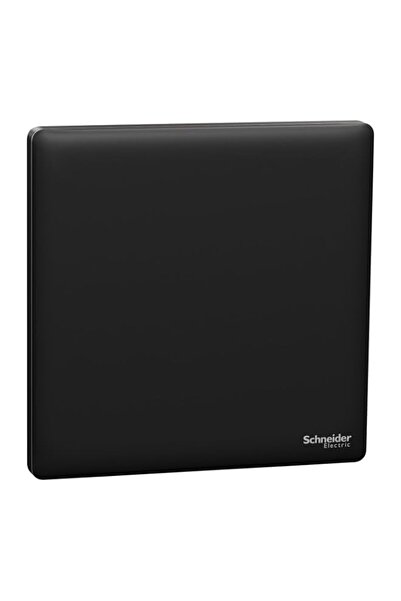 Generic Blank plate, Unica X, 1 gang, matt, jet black