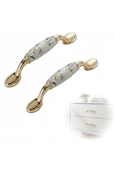 Generic 2 Pcs Ceramic Door Knobs, Vintage Retro Cabinet & Drawer Pull Handles...