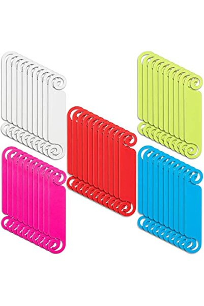 Generic Honoson 50 Pieces Cable Tags Cable Management Labels Multicolor Label...