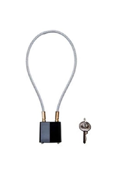 Generic THE WHITE SHOP Motorcycle Helmet Lock, Keyed Alike Key Lock & Cable U...
