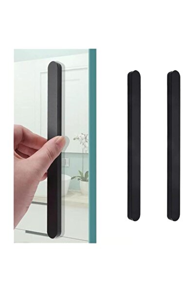 Generic X spring Cabinet Pulls, 2 PCS Recessed Oval Stick on Handles, Aluminu...